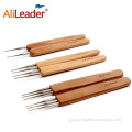 China Stainless Steel Needle Bamboo Handle Dreadlock Crochet Hooks Supplier